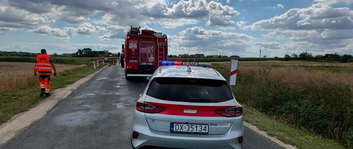 Zderzenie pociągu pasażerskiego z ciągnikiem rolniczym we Wrocławiu
