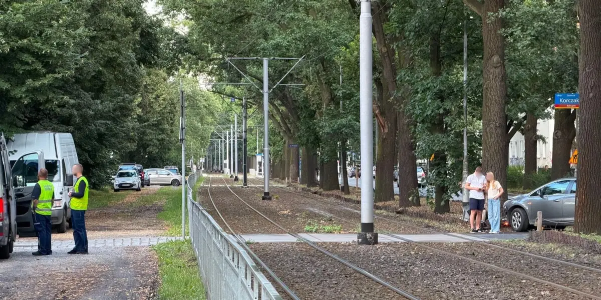 Kolizja na Olszewskiego. Kierująca zignorowała pierwszeństwo tramwaju