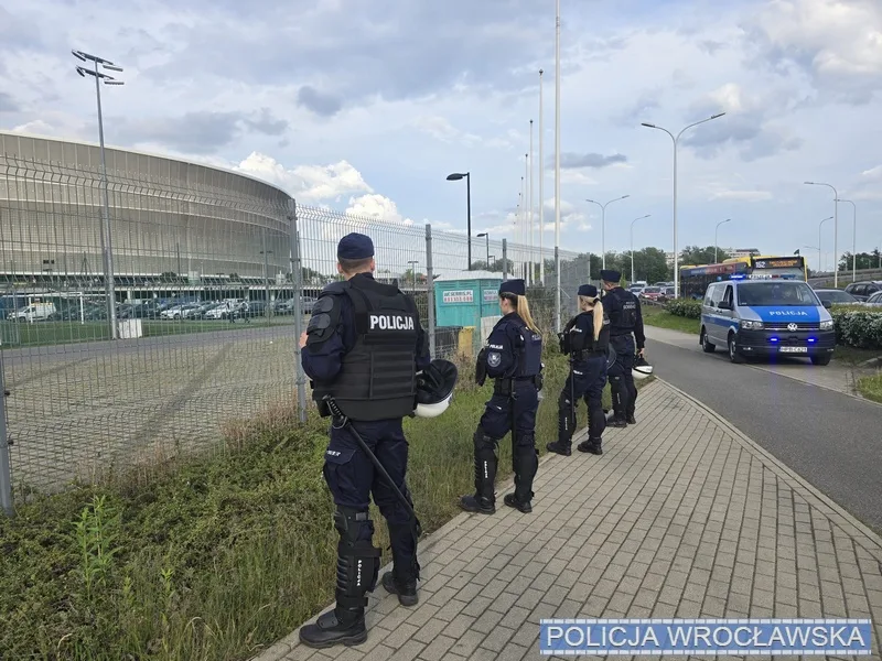 Zabezpieczenie meczu WKS Śląsk Wrocław kontra ŁKS-Łódź