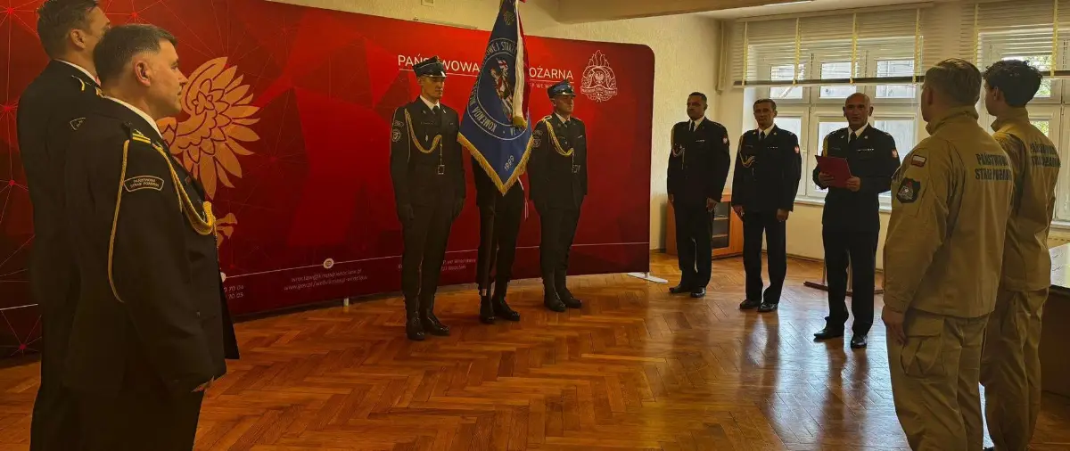 Ślubowanie strażaków w Komendzie Miejskiej PSP Wrocław