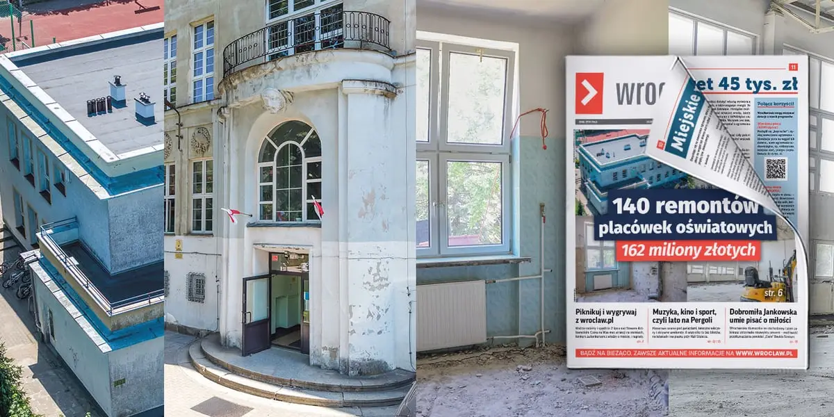 Wrocław planuje 140 remontów placówek oświatowych na lato za 162 miliony złotych