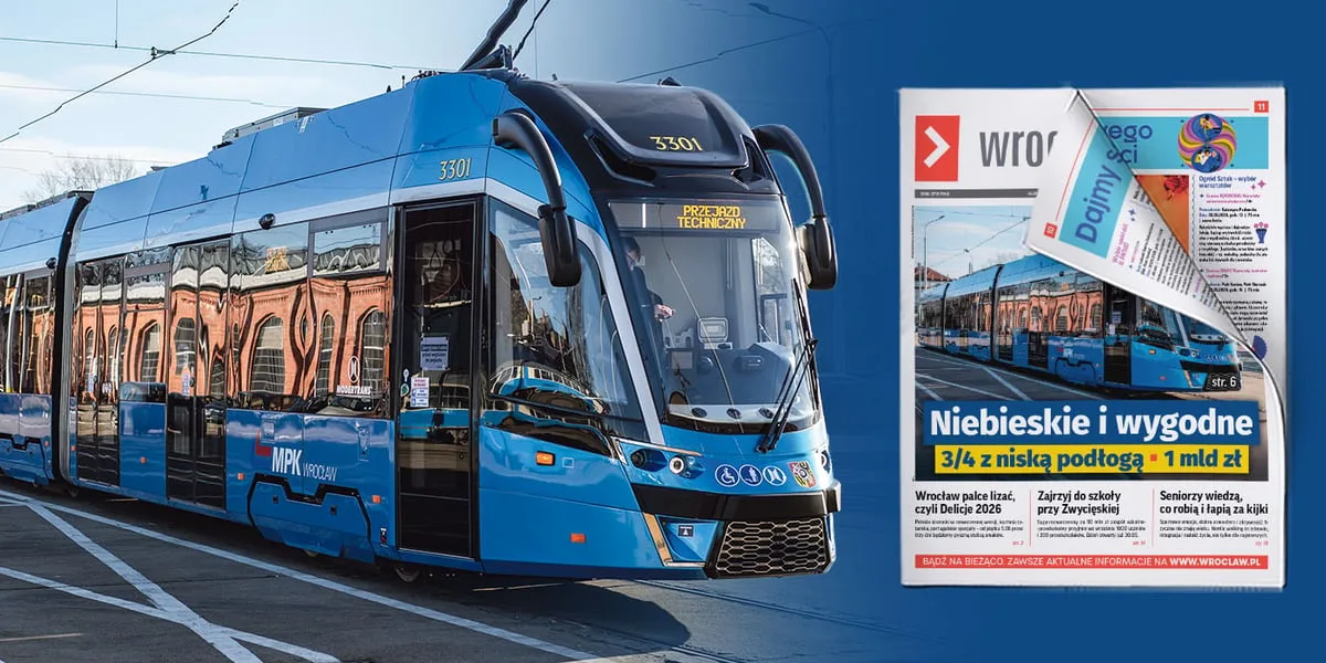 Większość tramwajów we Wrocławiu z niską podłogą i klimatyzacją