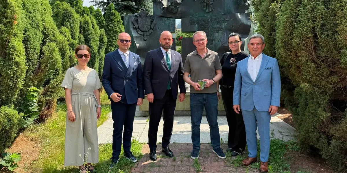 Andrzej Poczobut, dziennikarz i działacz polskiej mniejszości, odwiedził Wrocław