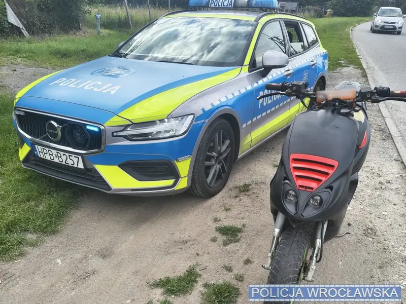 15-latek na skuterze bez uprawnień trafi do sądu rodzinnego