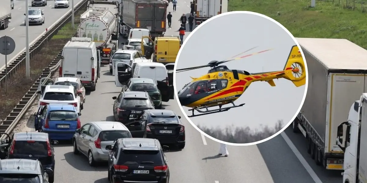 Kolizja na S8 w pobliżu Oleśnicy – droga do Wrocławia zablokowana