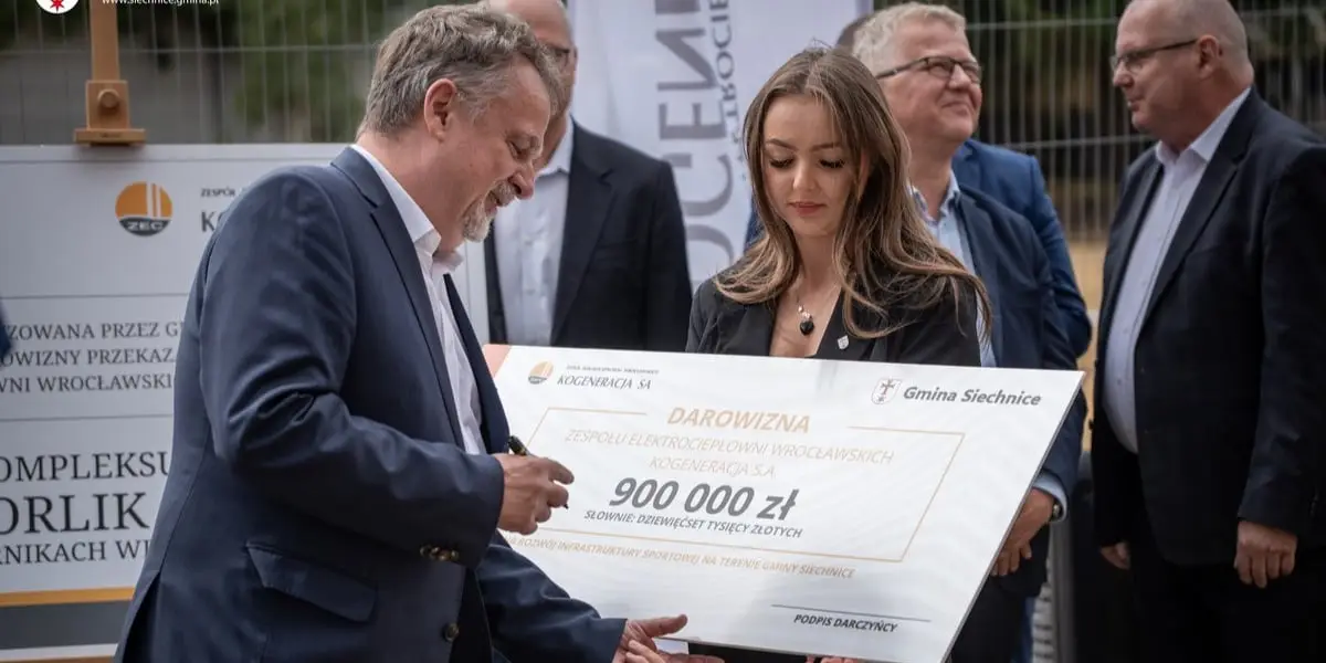 Nowe boiska i bieżnia lekkoatletyczna w Żernikach Wrocławskich dzięki KOGENERACJI