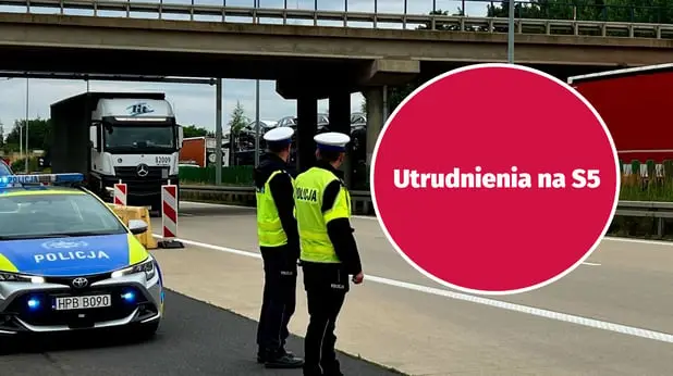 Utrudnienia na S5 w okolicach Wrocławia z powodu zablokowanej ciężarówki