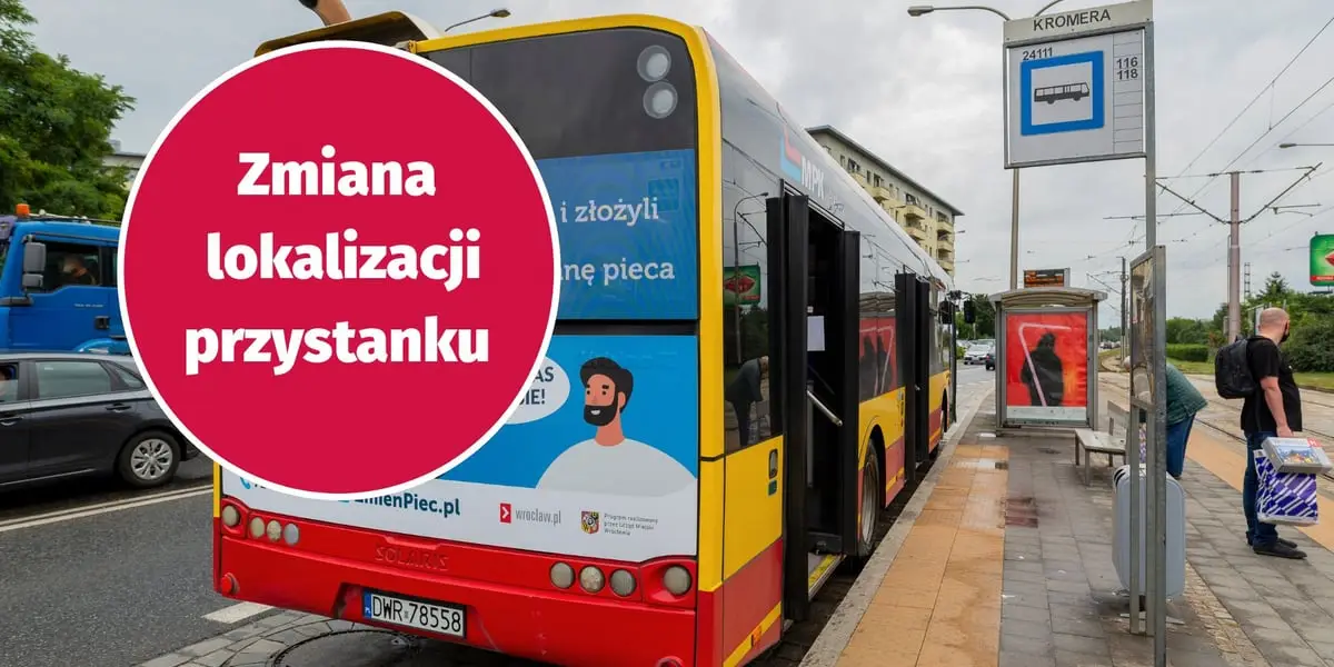 Zmiana lokalizacji przystanku 'Kromera (Czajkowskiego)' od 25 lipca