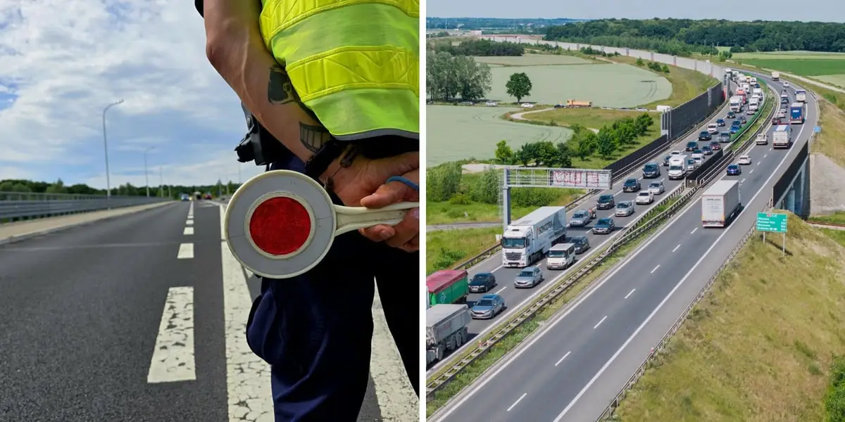 Wypadek na S8 pod Sycowem. Ciężarówka uderzyła w służby drogowe. Obecnie ruch wznowiony.