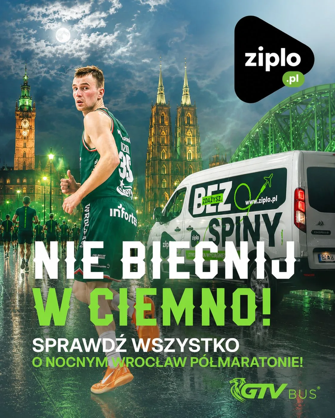GTV jako Partner techniczny 12. Tarczyński Nocny Wrocław Półmaraton