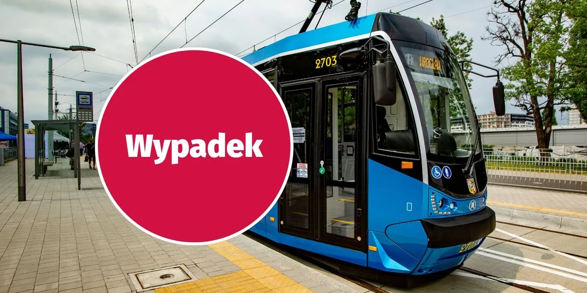 Zablokowane torowisko tramwajowe w Krakowie po wypadku