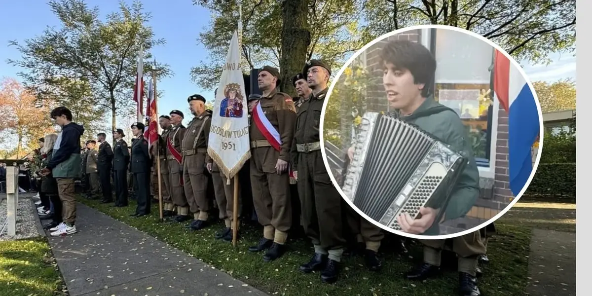 Holender o azteckich korzeniach śpiewa polski hymn i bada historię żołnierzy generała Maczka