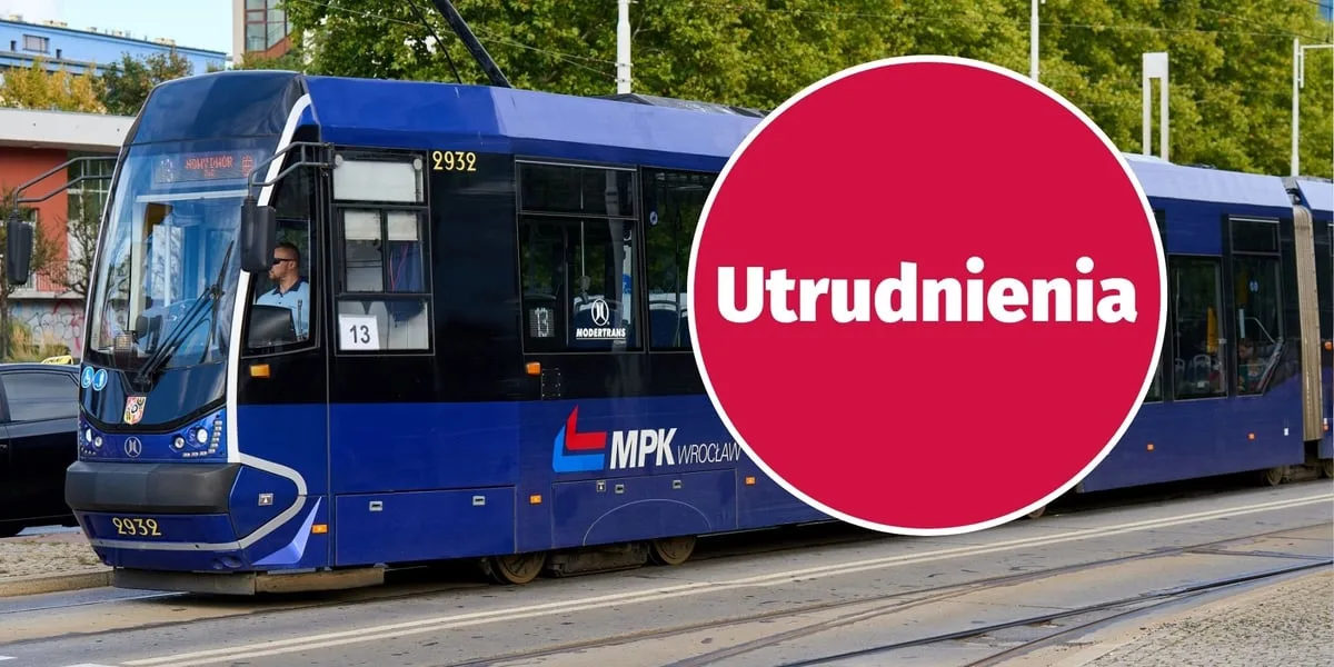Tramwaje nie kursują do pętli Oporów, trasa skrócona do Cmentarza Grabiszyńskiego