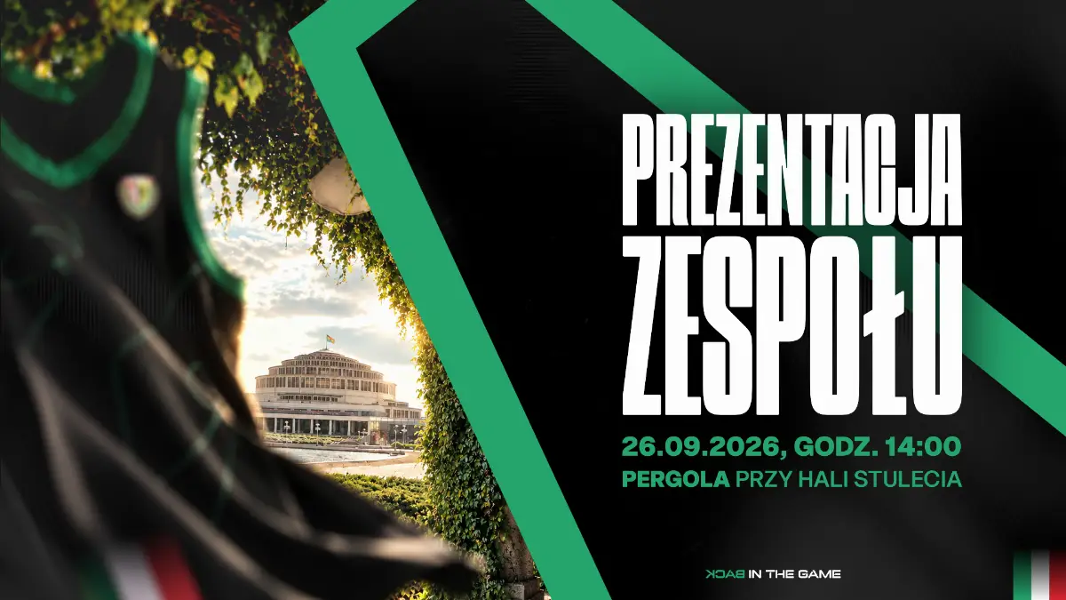 Prezentacja drużyny Śląska Wrocław na Pergoli przy Hali Stulecia