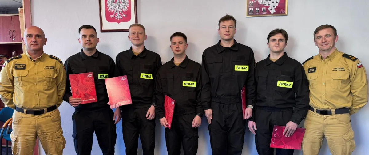 Uroczystość ślubowania nowych strażaków