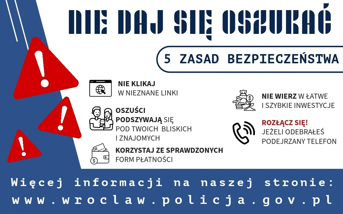 Ostrzeżenie przed oszustwami inwestycyjnymi w Internecie