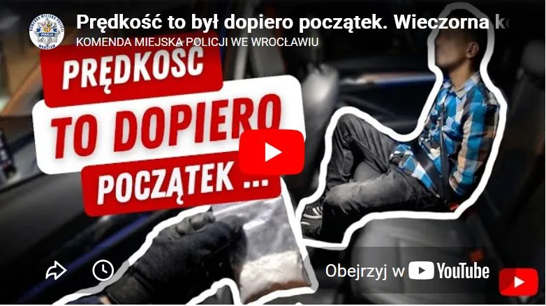 Zatrzymanie kierowcy na ul. Kosmonautów: przekroczenie prędkości i posiadanie narkotyków