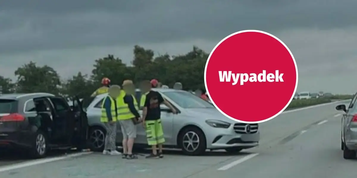 Kolizja trzech pojazdów na A4. Zablokowany pas w kierunku Wrocławia