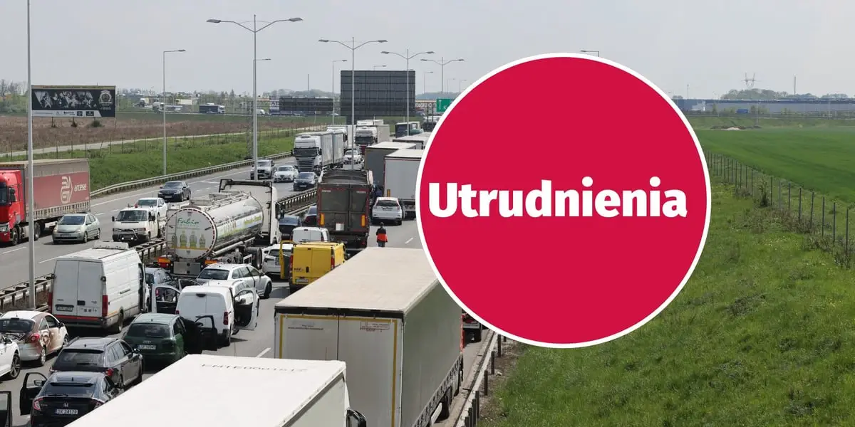 Utrudnienia na wrocławskich autostradach A4 i AOW spowodowane kolizją oraz awarią